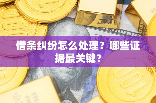 北京借条纠纷怎么处理？哪些证据最关键？