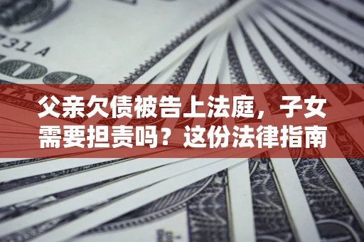北京父亲欠债被告上法庭，子女需要担责吗？这份法律指南必须看完