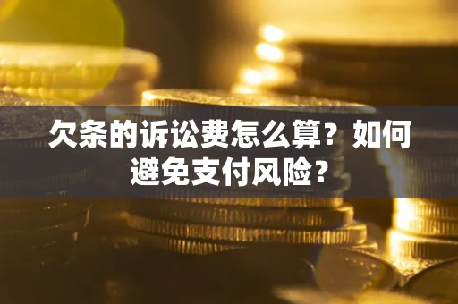 北京欠条的诉讼费怎么算？如何避免支付风险？